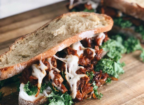 Bumble Bloom BBQ Jackfruit Sandwich